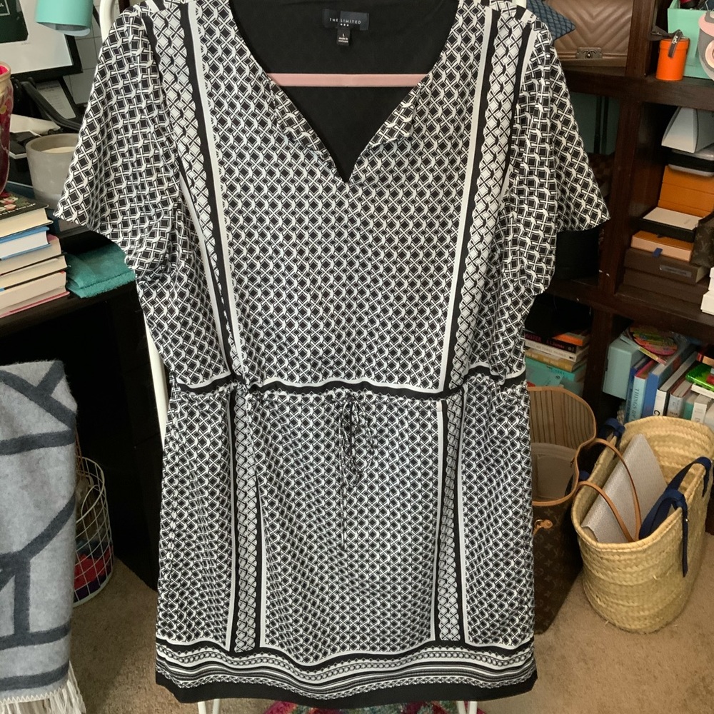 The Limited Black and White Dress